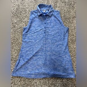Under Armor Sleeveless Blue Polo Shirt women’s size M